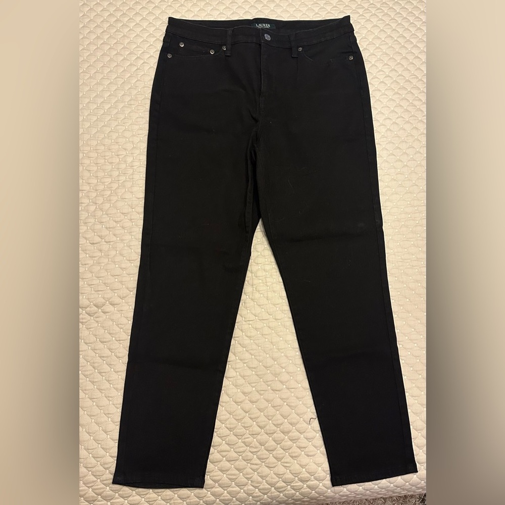 Lauren Ralph Lauren Black Straight Leg Jeans